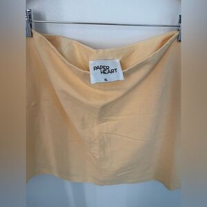 Paper Heart Women's Tan Mini Skirt